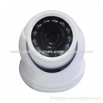 Metal Case Vandal-proof IR CCTV Security Mini Dome Camera with 12V DC Power Supply